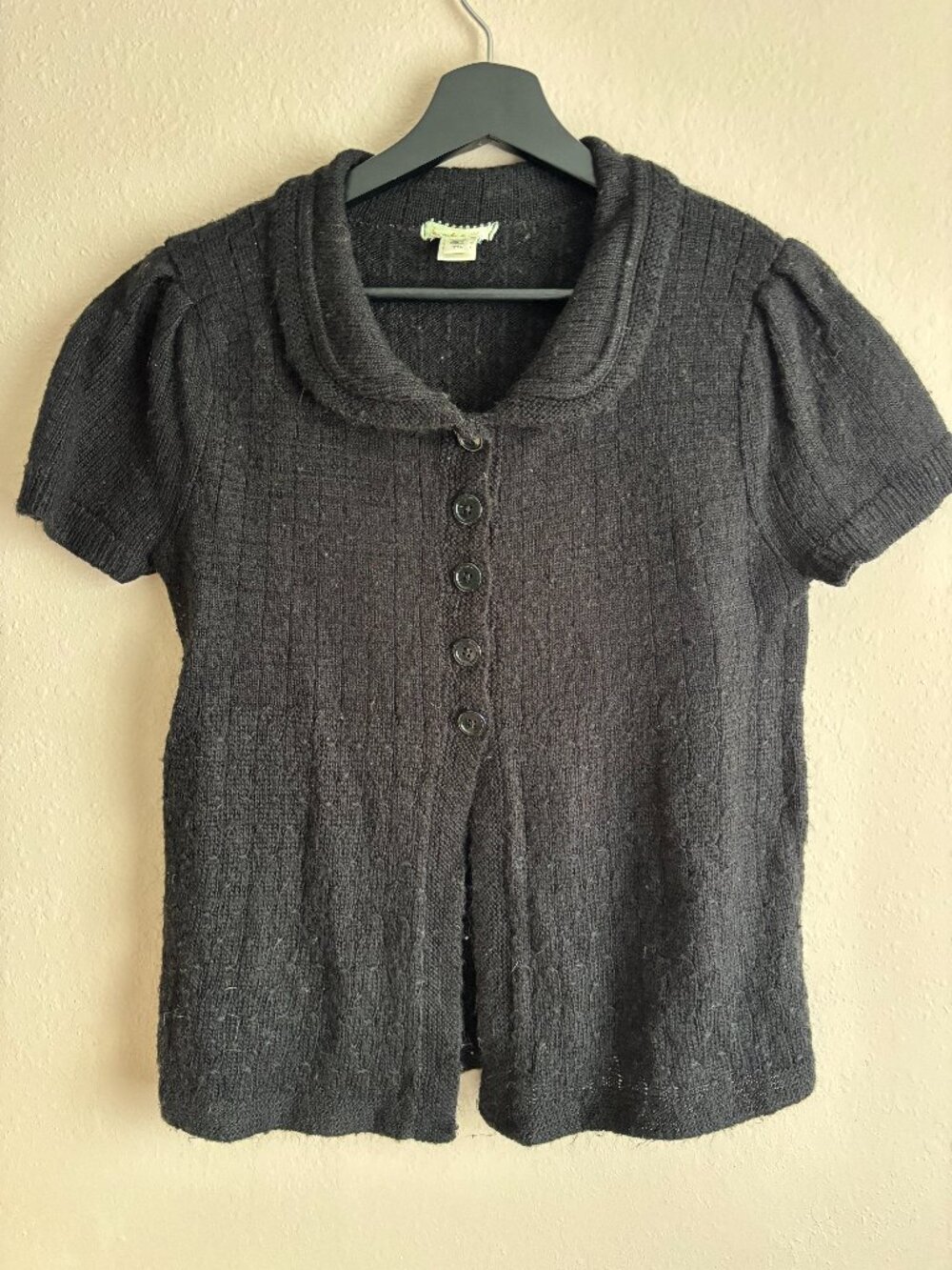 Kimchi & Blue Half Button Up Knit Blouse